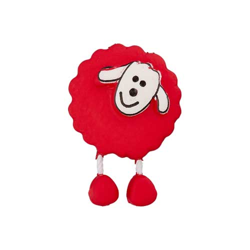 447470180048 - Sheep Button - Red
